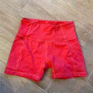 Women's Bright Biker Shorts with Pockets